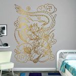 Shenron & Son Goku Wall Decal - Gold Foil