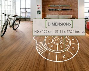 Snail Hopscotch Floor Sticker - Dimensions