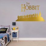 The Hobbit Wall Sticker - Gold Foil