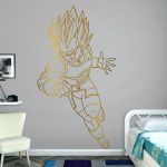 Vegeta Wall Decal - Gold Foil
