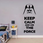 Keep Calm Use The Force Wall Sticker