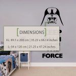 Keep Calm Use The Force Wall Sticker - Dimensions