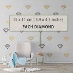 Diamond Geometric Art Wall Sticker - Dimensions