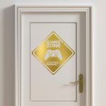 Gamer Zone Loading XBOX Wall Decal - Gold Foil