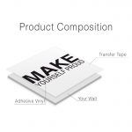 Make Yourself Proud Office Wall Sticker - Product Composition