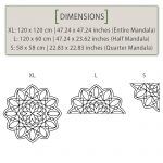 Mandala Wall Art Sticker - Dimensions