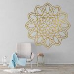 Mandala Wall Art Sticker - Gold Foil