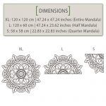 Mandala Wall Sticker - Dimensions