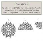Mandala Wall Sticker - Dimensions