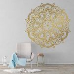 Mandala Wall Sticker - Gold Foil