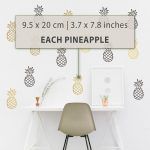 Pineapple Art Wall Sticker - Dimensions