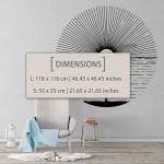 Staring the Sun Wall Art Sticker - Dimensions