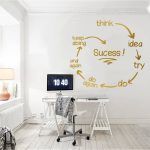 Success Wall Sticker - Gold Foil