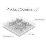 Triangles Illusion Wall Sticker - Product Composition