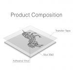 Unicorn Geometric Wall Sticker - Product Composition