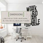 Work Hard Stay Humble - Dimensions