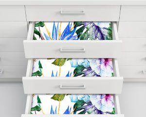 Orchids Watercolor - Inside Drawer