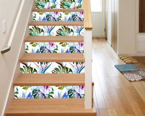 Orchids Watercolor - Staircase
