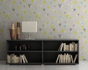 Triangles Mid Century Wall Mural
