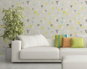 Triangles Mid Century Wallpaper