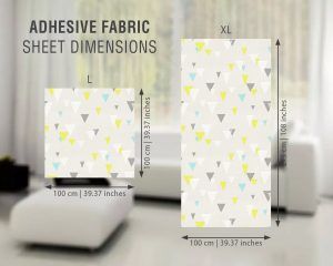 Triangles Mid Century Wallpaper - Dimensions