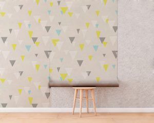 Triangles Mid Century Wallpaper - Roll