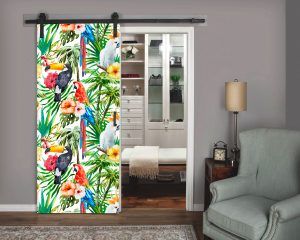 Tropical Animals - Closet Door