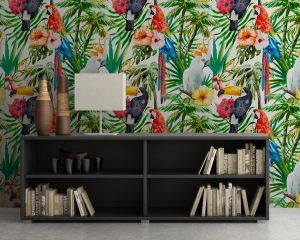 Tropical Animals Wall Mural