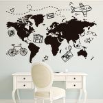 Travel World Map Wall Sticker