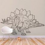 Dinosaur Geometric Wall Sticker