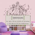 Frozen Wall Decal - Dimensions