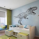 T-Rex Geometric Wall Art