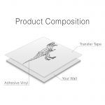 T-Rex Geometric Wall Art - Product Composition