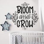 Bloom and Grow Nursery Wall Decal