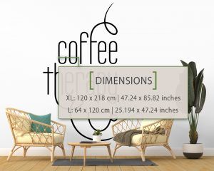 Coffee Therapy Wall Decor - Dimensions