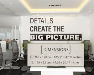 Details Office Wall Decor - Dimensions
