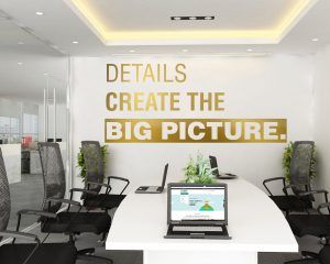 Details Office Wall Decor - Gold Foil