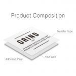 Grind Wall Sticker - Product Composition