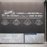 Mission & Values Office Wall Decal