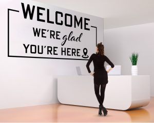 Welcome Office Wall Sticker