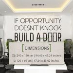 Build a Door Office Wall Decor - Dimensions