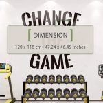 Change the Game Gym Wall Decor - Dimensions