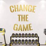 Change the Game Gym Wall Decor - Gold Foil