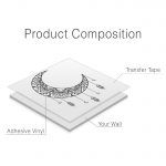 Mandala Moon Wall Sticker - Product Composition
