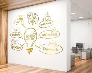 Business Success Office Decor - Gold Foil