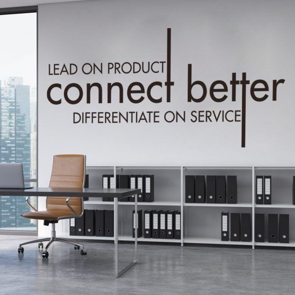 Connect Better Office Motivation Decal