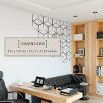 Corner Cubes Wall Sticker - Dimensions