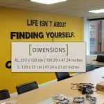 Create Yourself Wall Sticker - Dimensions