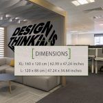 Design Office Wall Sticker - Dimensions