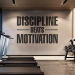 Discipline Beats Motivation Wall Decal